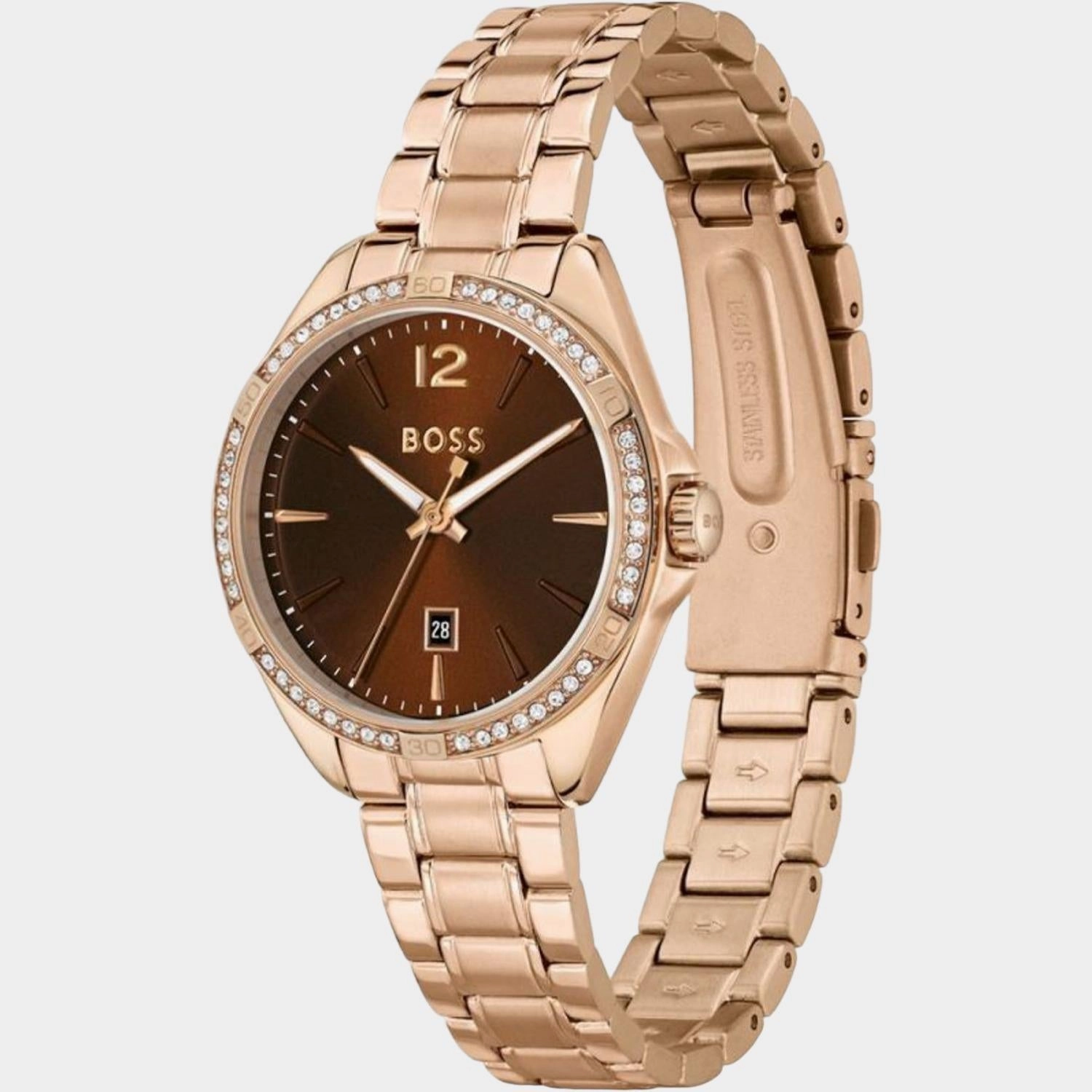 Women Brown Analog Stainless Steel Watch 1502621