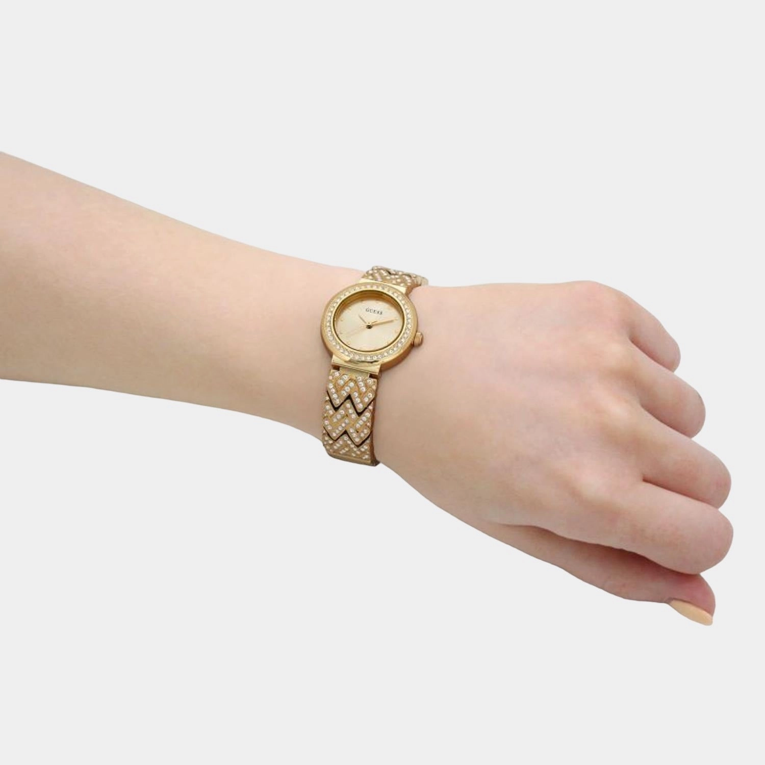Women Gold Analog Stainless Steel Watch GW0476L2