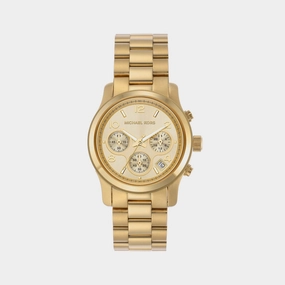 Women Gold Chronograph Stainless Steel Watch MK7323