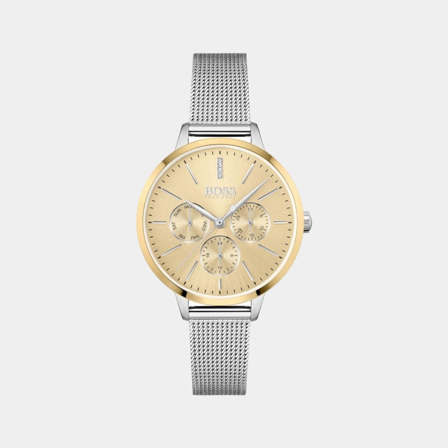 Women Gold Stainless Steel Chronograph Watch 1502600