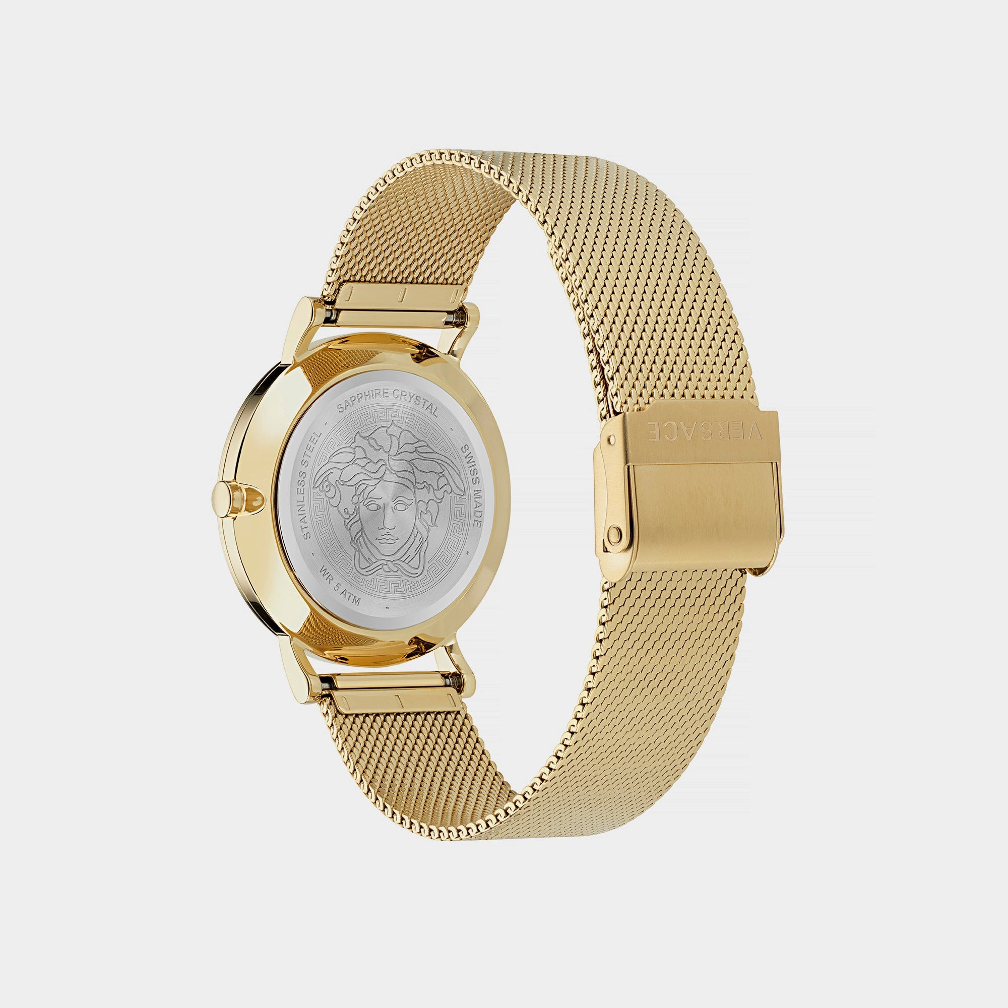 Women Gold-Tone Analog Stainless Steel Watch VE3M01223