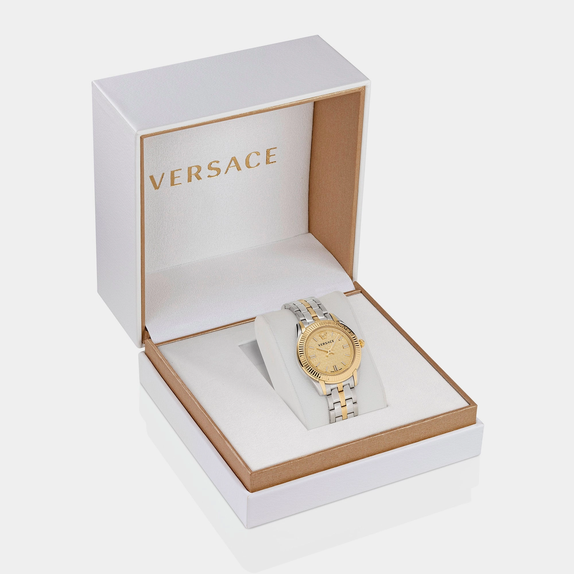 Women Gold-Tone Analog Stainless Steel Watch VE6C00523
