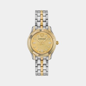 Women Gold-Tone Analog Stainless Steel Watch VE6C00523