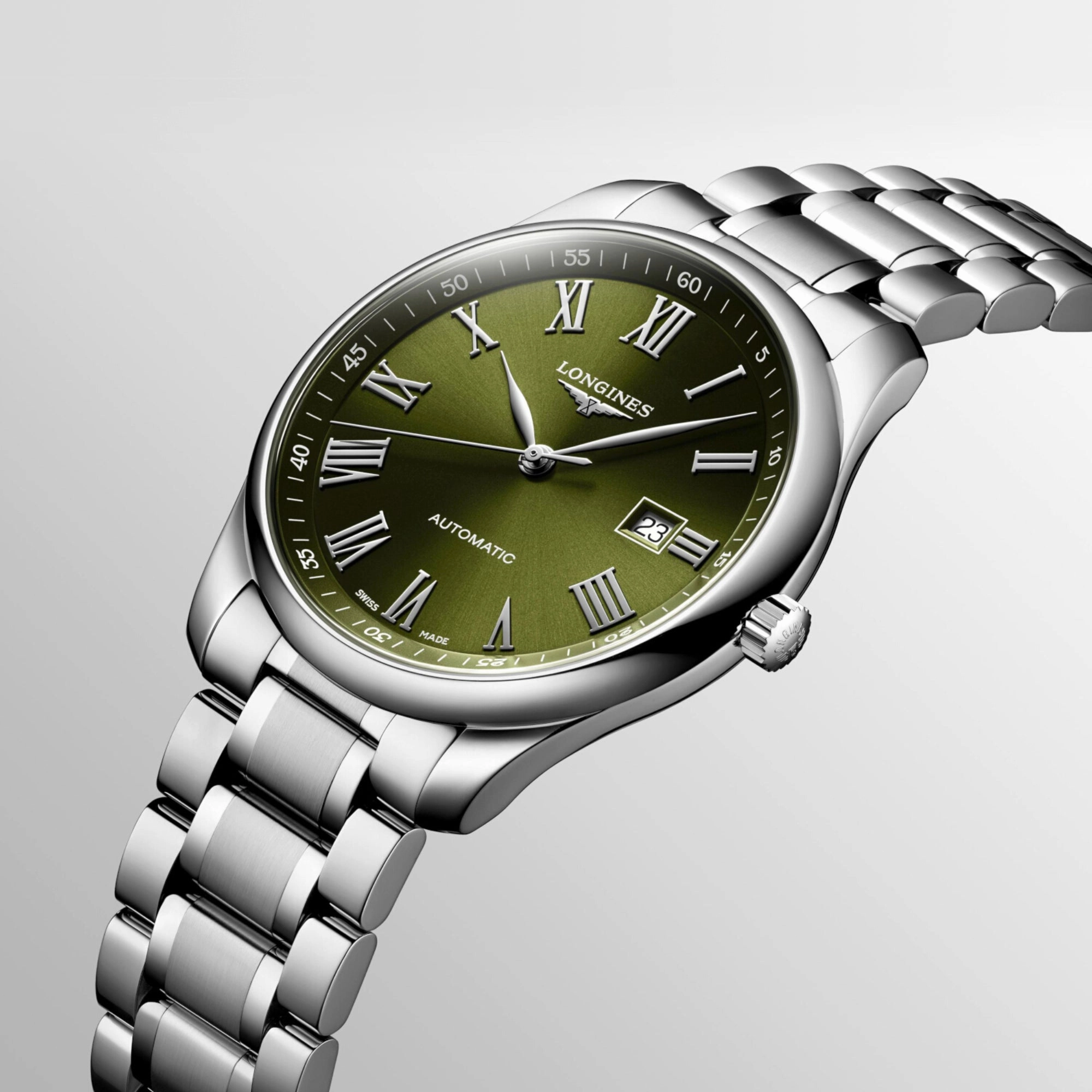 Women Green Automatic Stainless Steel Watch L28934096