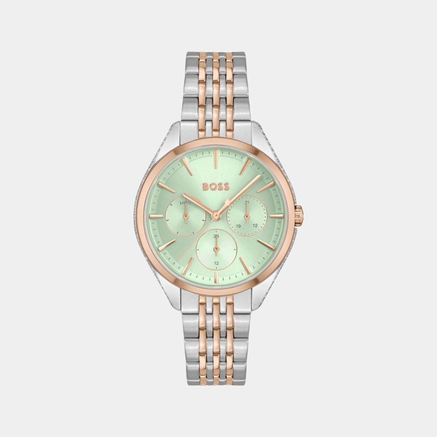 Women Green Multi-Function Stainless Steel Watch 1502641