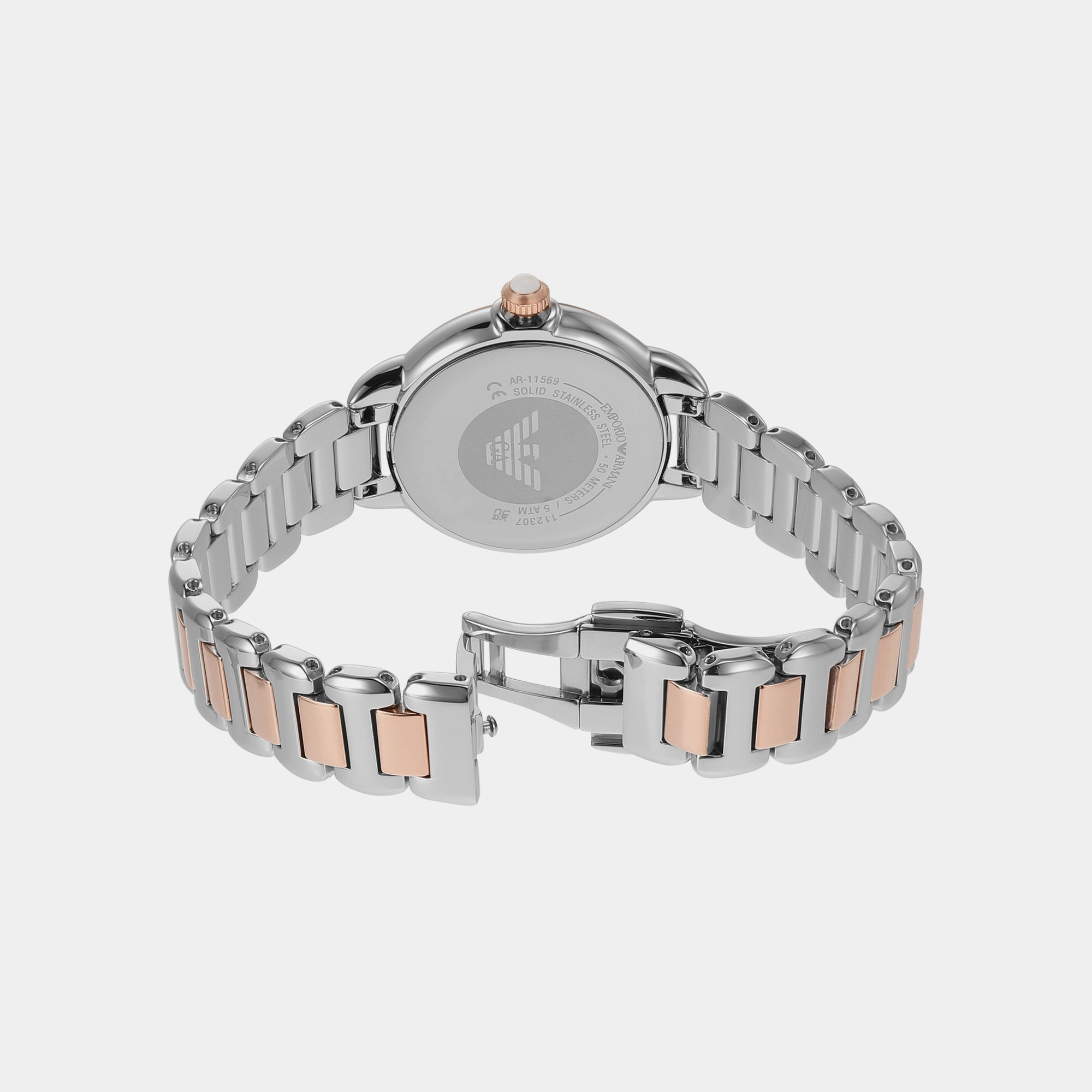 Women Mother Of Pearl Analog Stainless Steel Watch AR11569