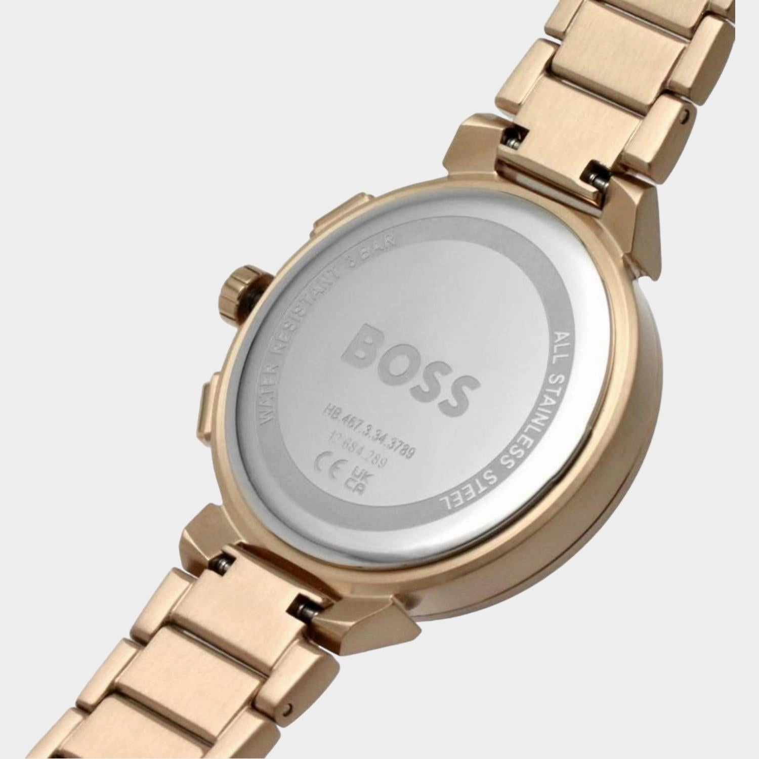 Women Pink Multi-Function Stainless Steel Watch 1502678
