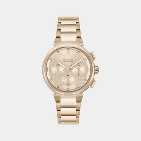 Women Pink Multi-Function Stainless Steel Watch 1502678