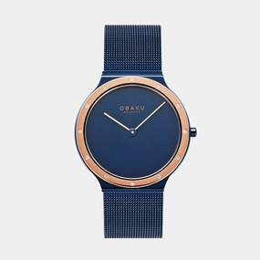 Women Quartz Analog Blue Stainless Steel Watch V285LESLML