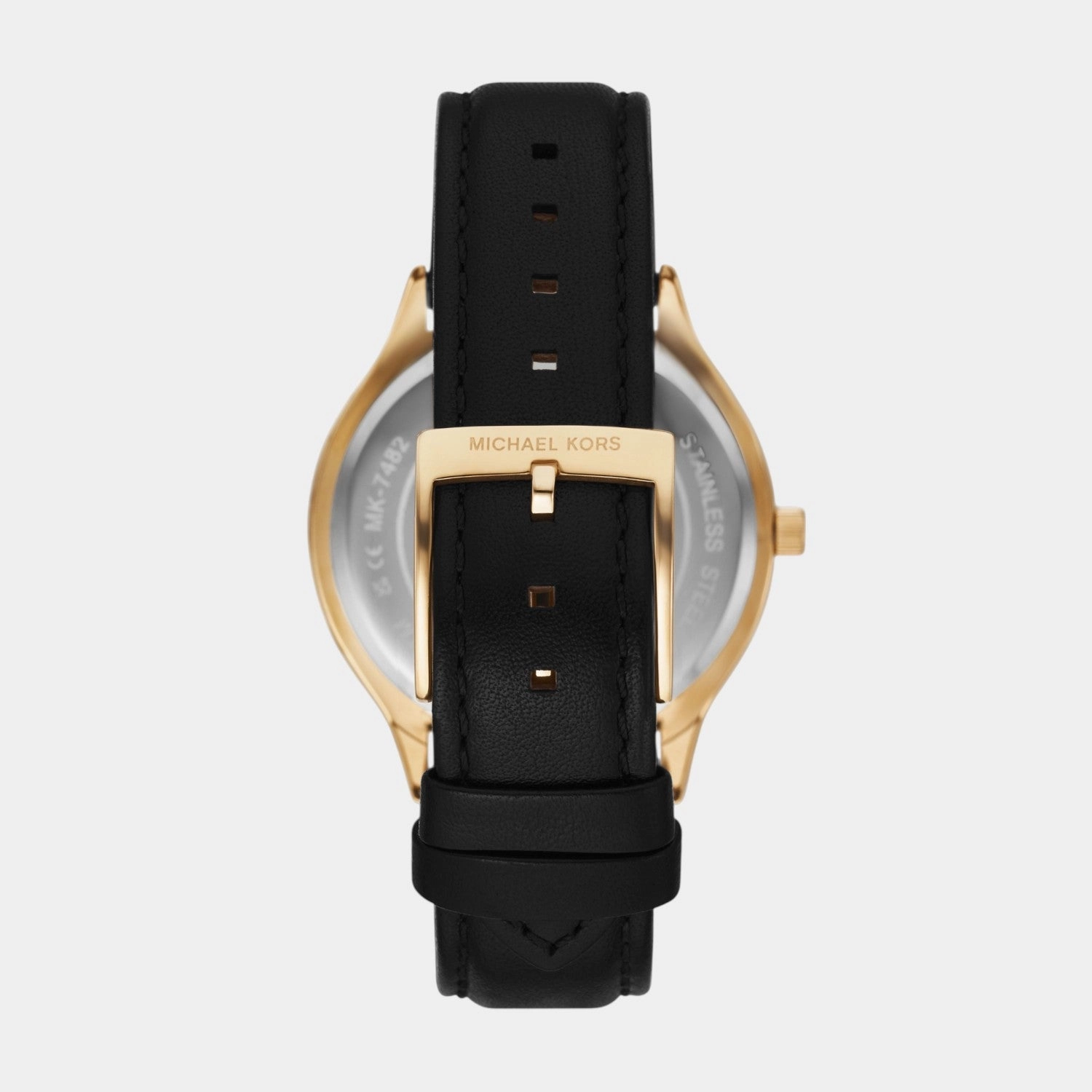 Women Quartz Black Dial Analog Leather Watch MK7482