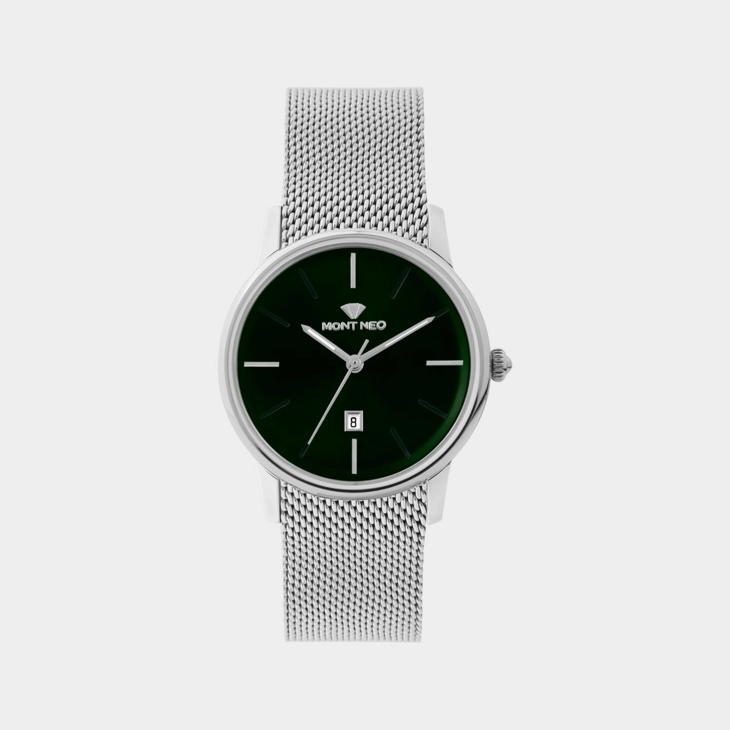 Women Quartz Black Dial Analog Mesh Watch L1052E-B1104