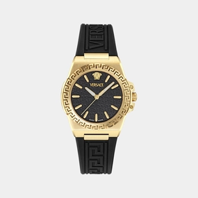Women Quartz Black Dial Analog Recycled PU Watch VE0D00225