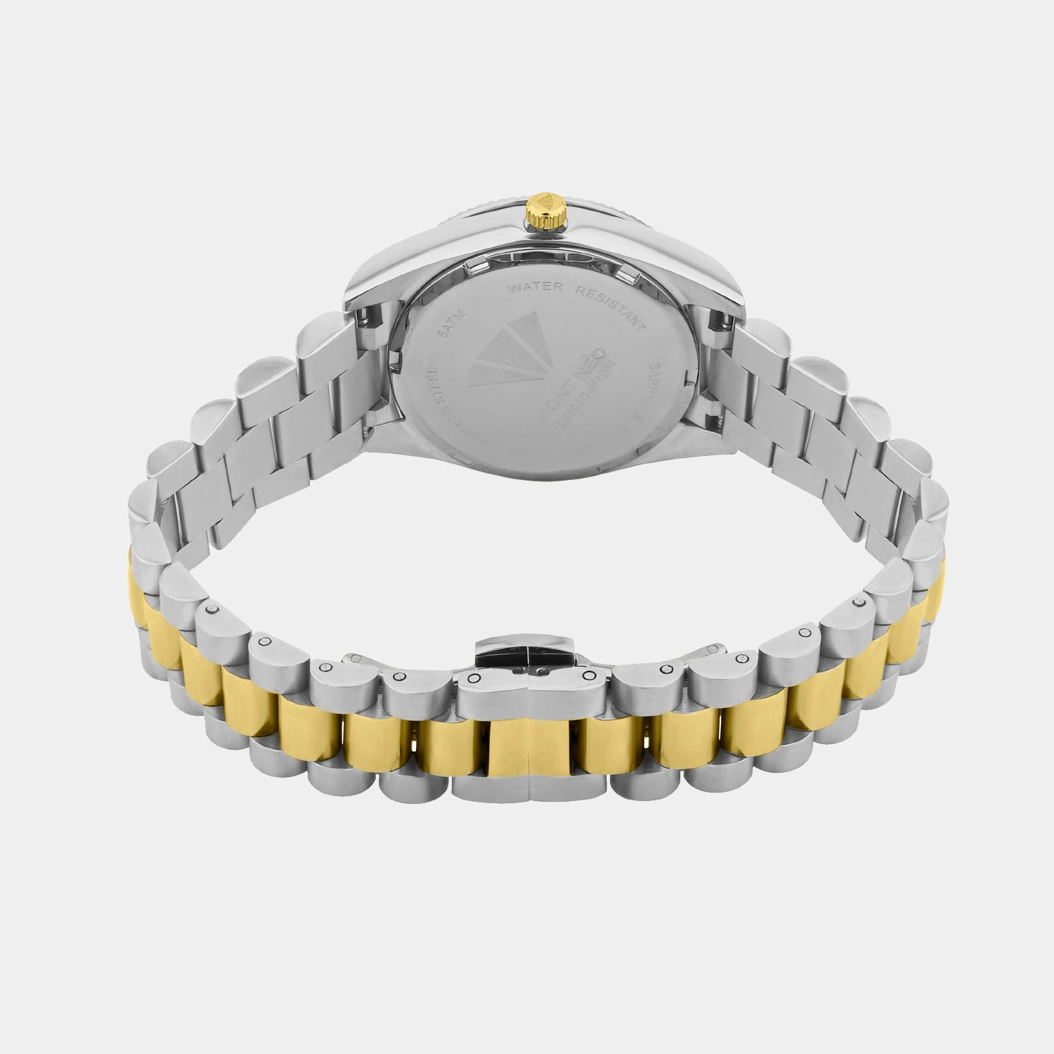 Women Quartz Black Dial Analog Stainless Steel Watch L3505D-M1204