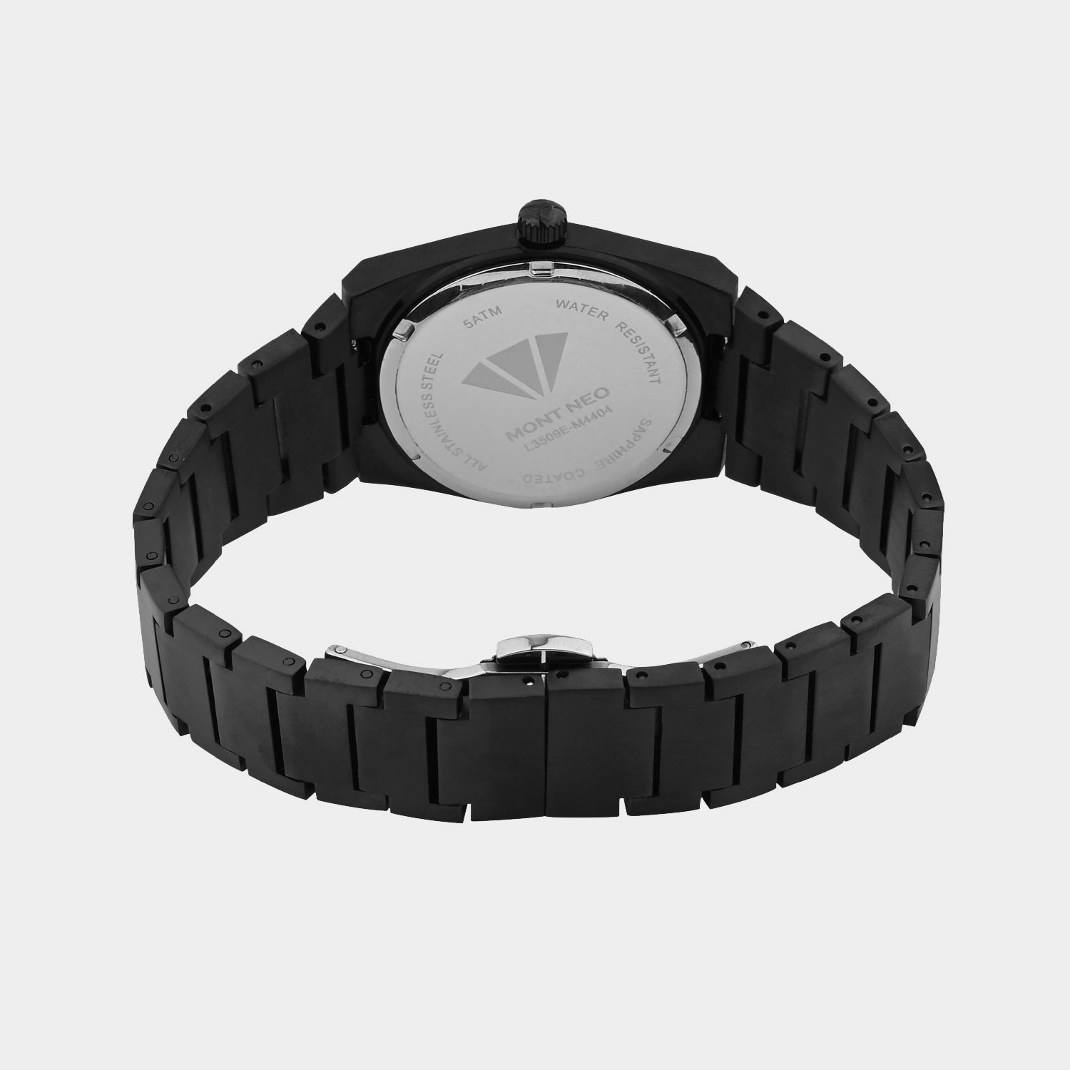 Women Quartz Black Dial Analog Stainless Steel Watch L3509E-M4404