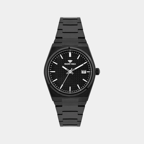 Women Quartz Black Dial Analog Stainless Steel Watch L3509E-M4404