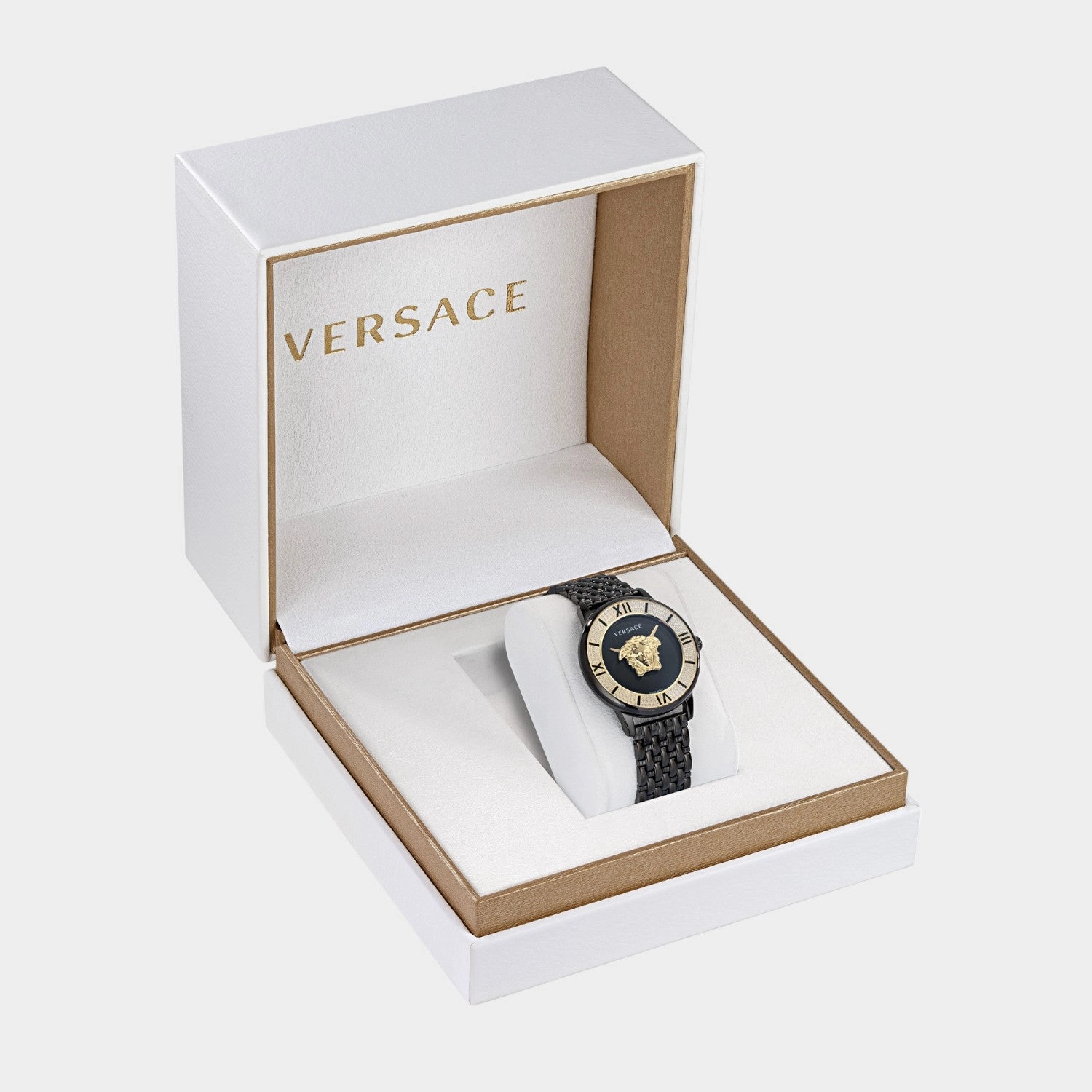 Women Quartz Black Dial Analog Stainless Steel Watch VE2R00922