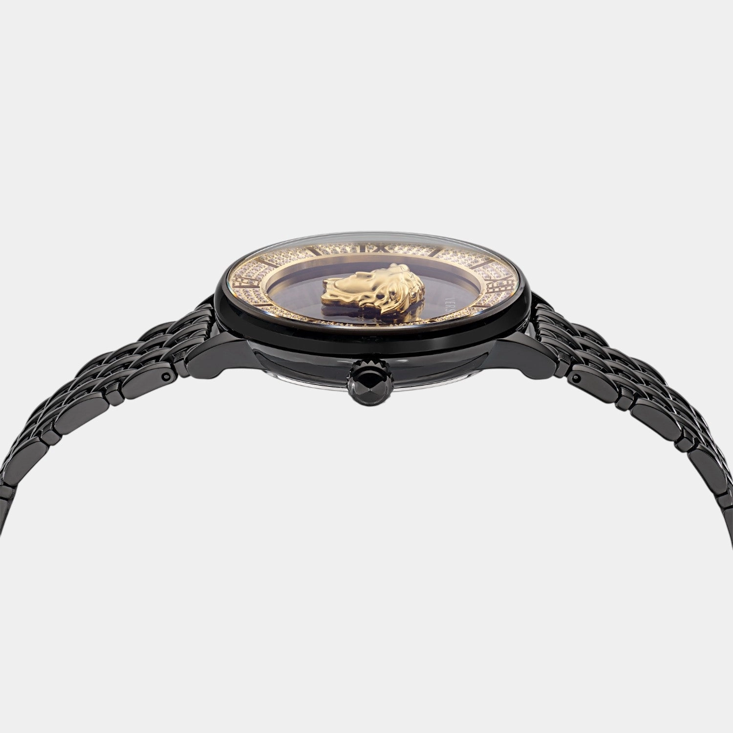 Women Quartz Black Dial Analog Stainless Steel Watch VE2R00922