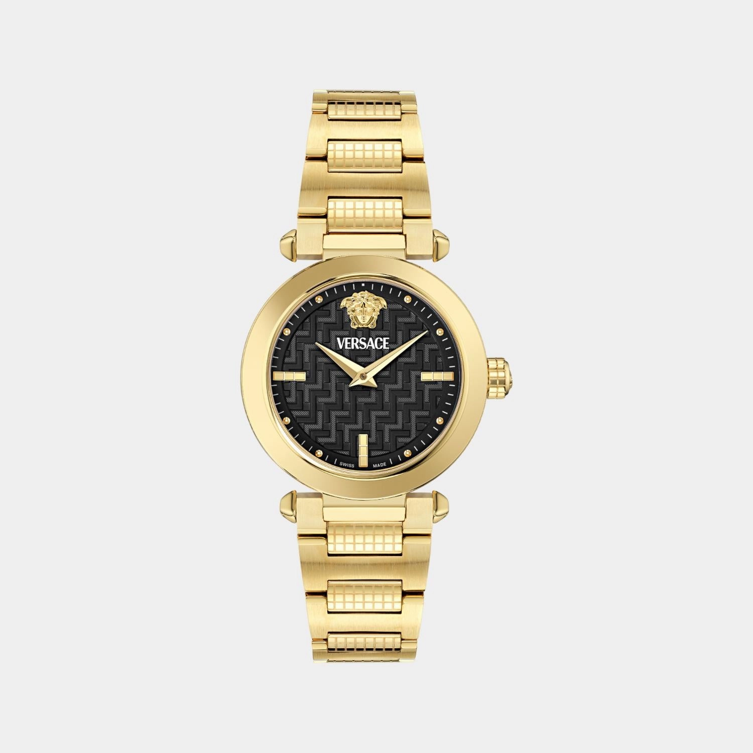 Women Quartz Black Dial Analog Stainless Steel Watch VE5B00625