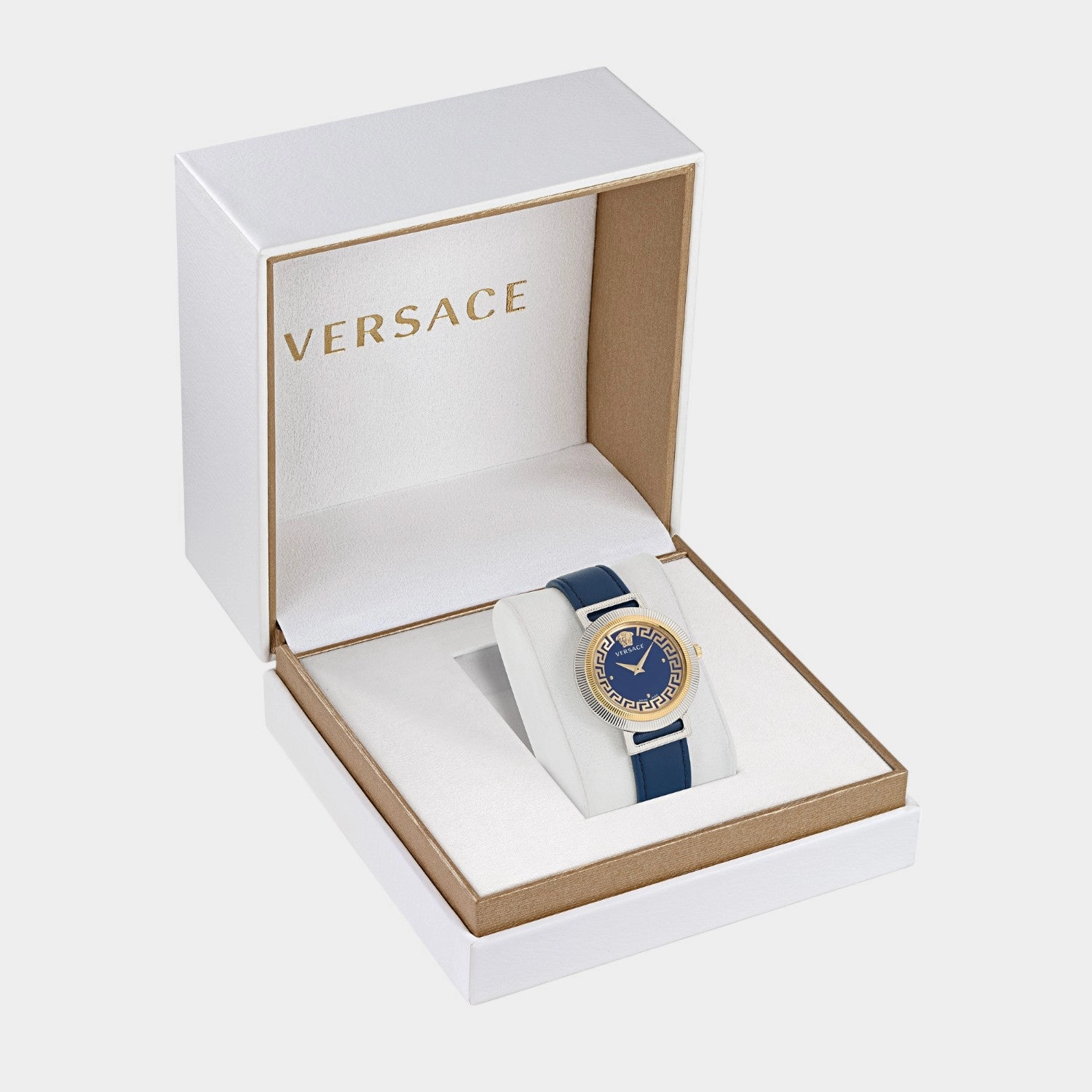 Women Quartz Blue Dial Analog Leather Watch VE3D00122