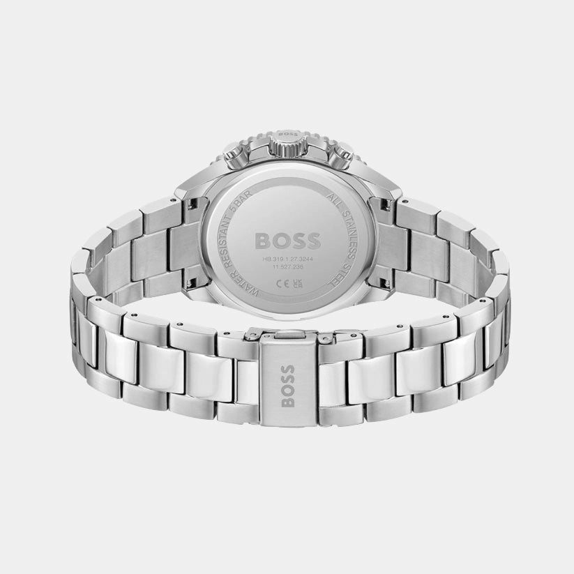 Women Quartz Blue Dial Multi-Function Stainless Steel Watch 1502754