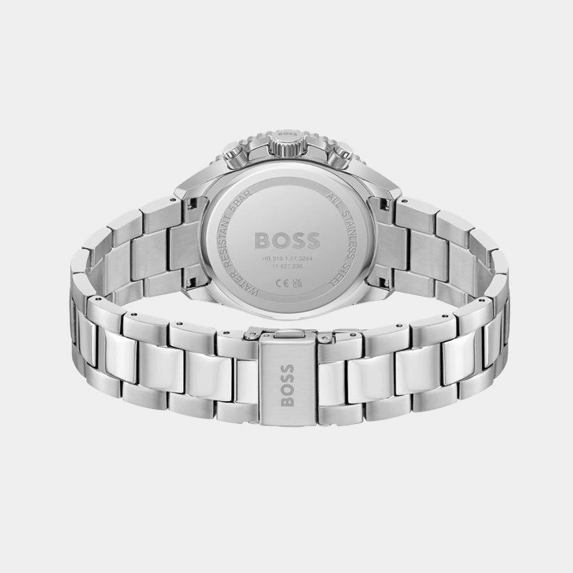 Women Quartz Blue Dial Multi-Function Stainless Steel Watch 1502754