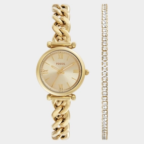 Women Quartz Gold Dial Analog Stainless Steel Watch ES5387SET
