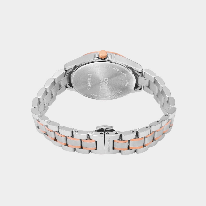 Women Quartz Grey Dial Multi-Function Metal Watch 2010E-M0115