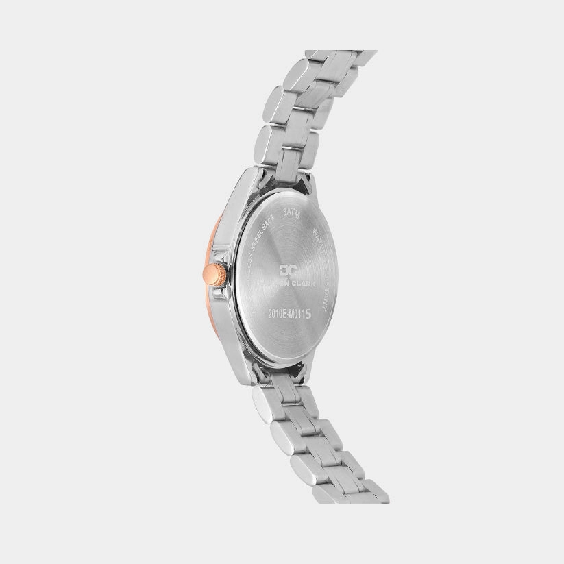 Women Quartz Grey Dial Multi-Function Metal Watch 2010E-M0115