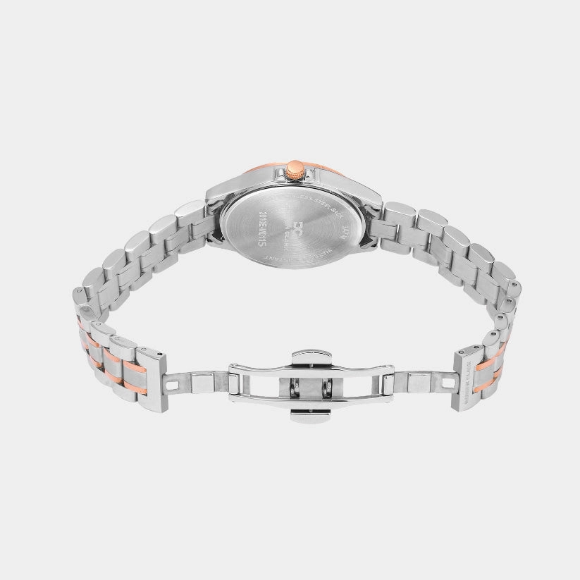 Women Quartz Grey Dial Multi-Function Metal Watch 2010E-M0115