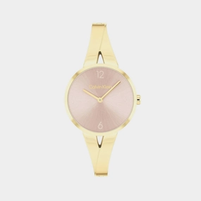 Women Quartz Light Blush Dial Analog Stainless Steel Watch 25100027