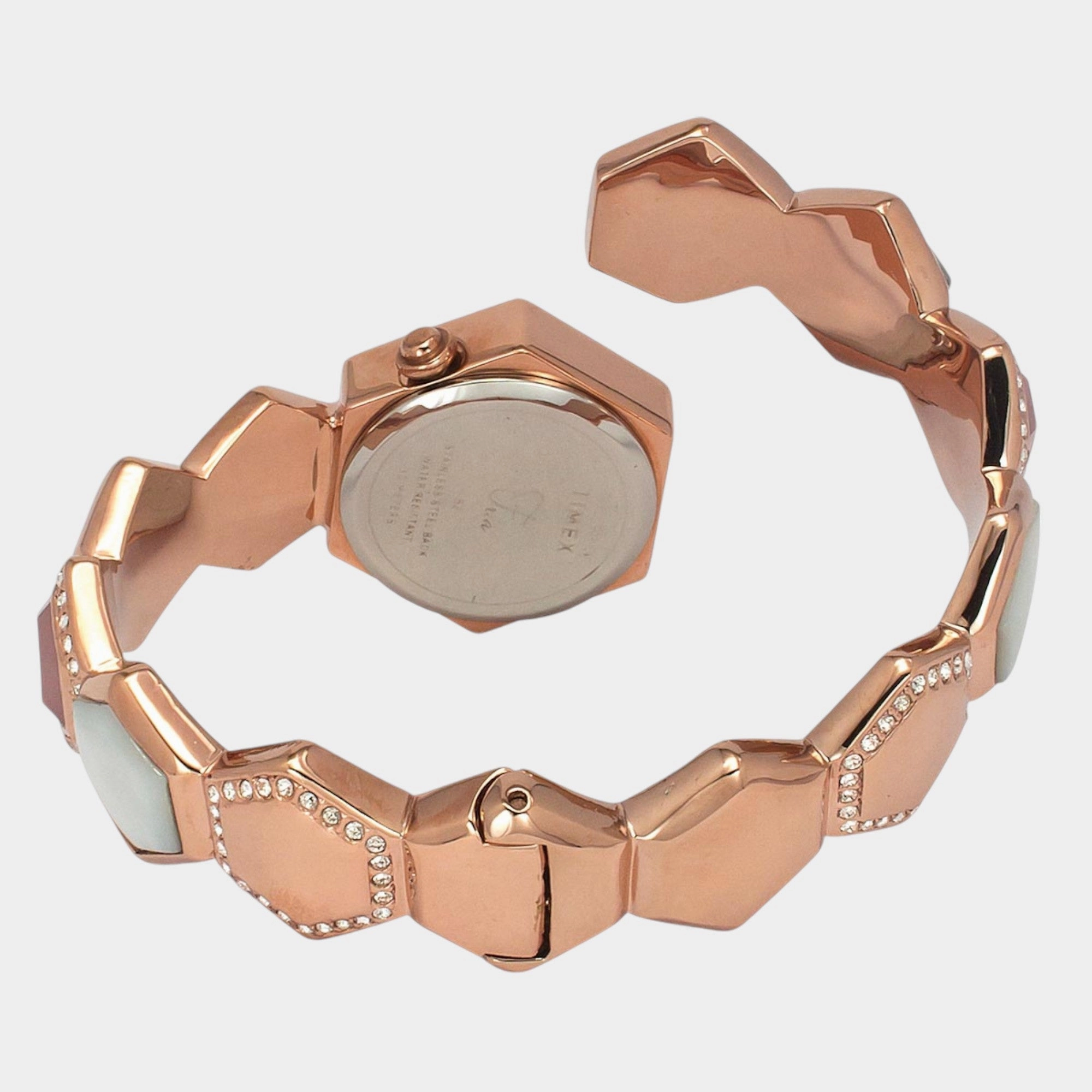 Women Quartz Pink Dial Analog Brass Watch TWEL17903