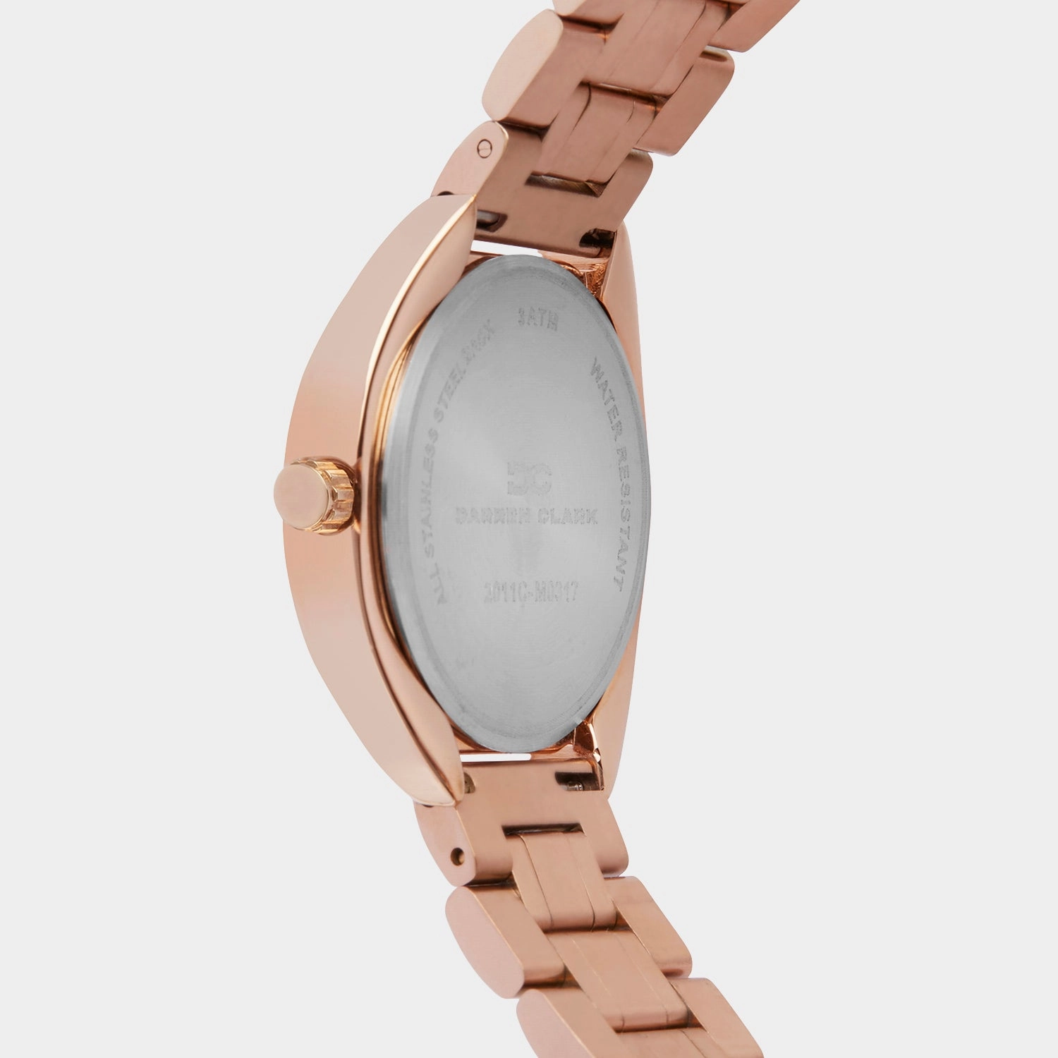 Women Quartz Pink Mother Of Pearl Dial Analog Metal Watch 2011C-M0318