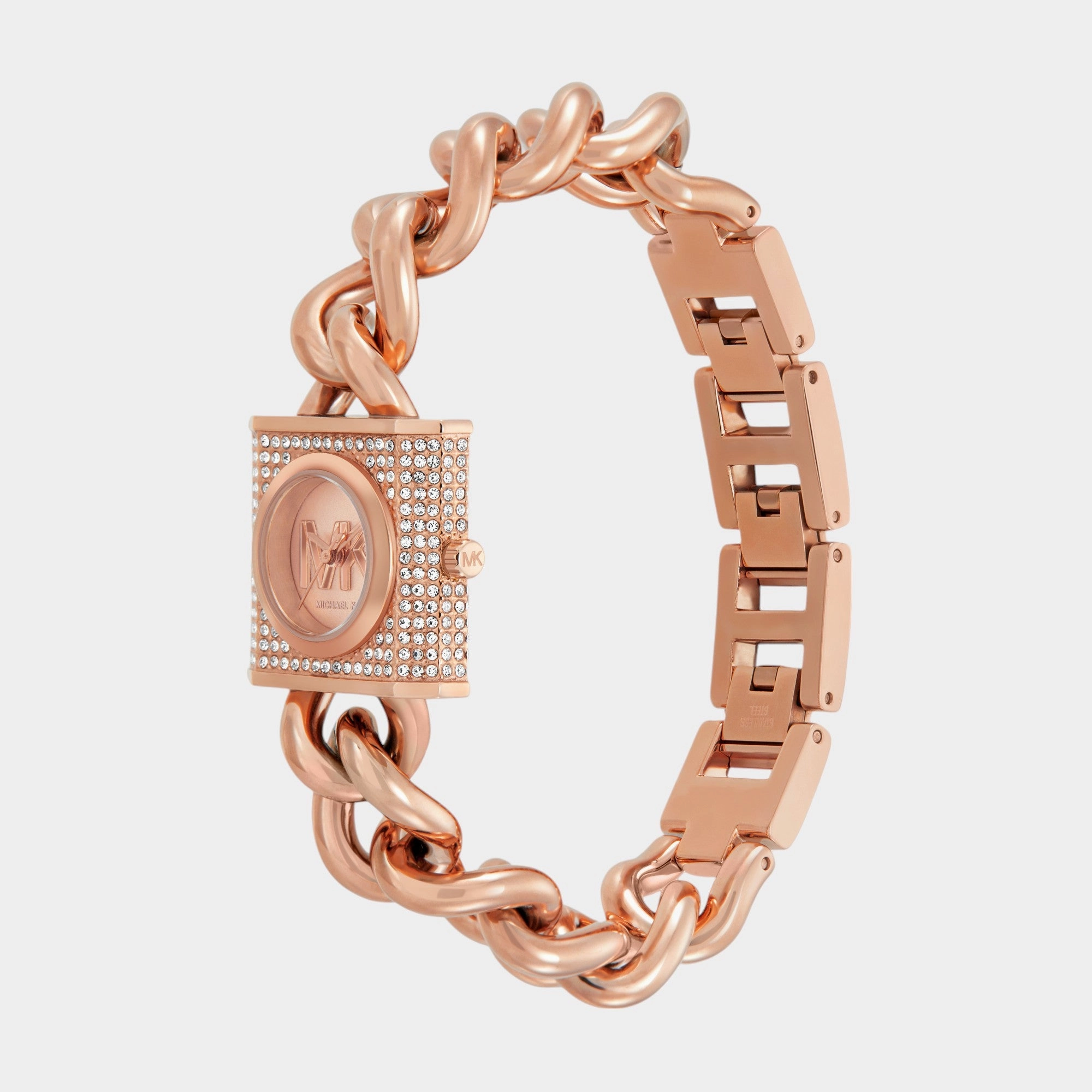 Women Quartz Rose Gold Dial Analog Stainless Steel Watch MK4827