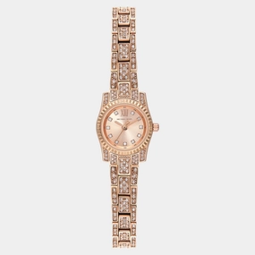 Women Quartz Rose Gold Dial Analog Stainless Steel Watch MK4863