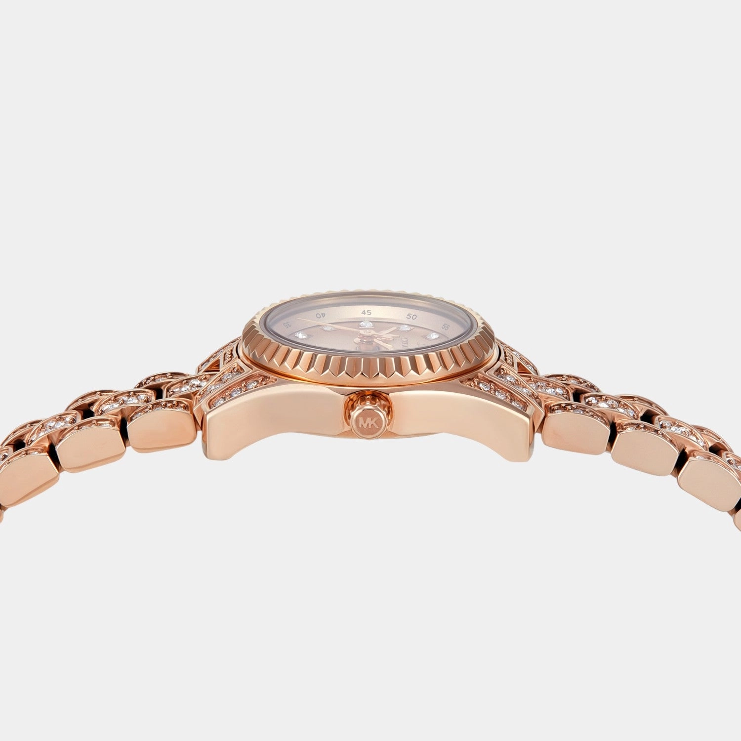 Women Quartz Rose Gold Dial Analog Stainless Steel Watch MK4863