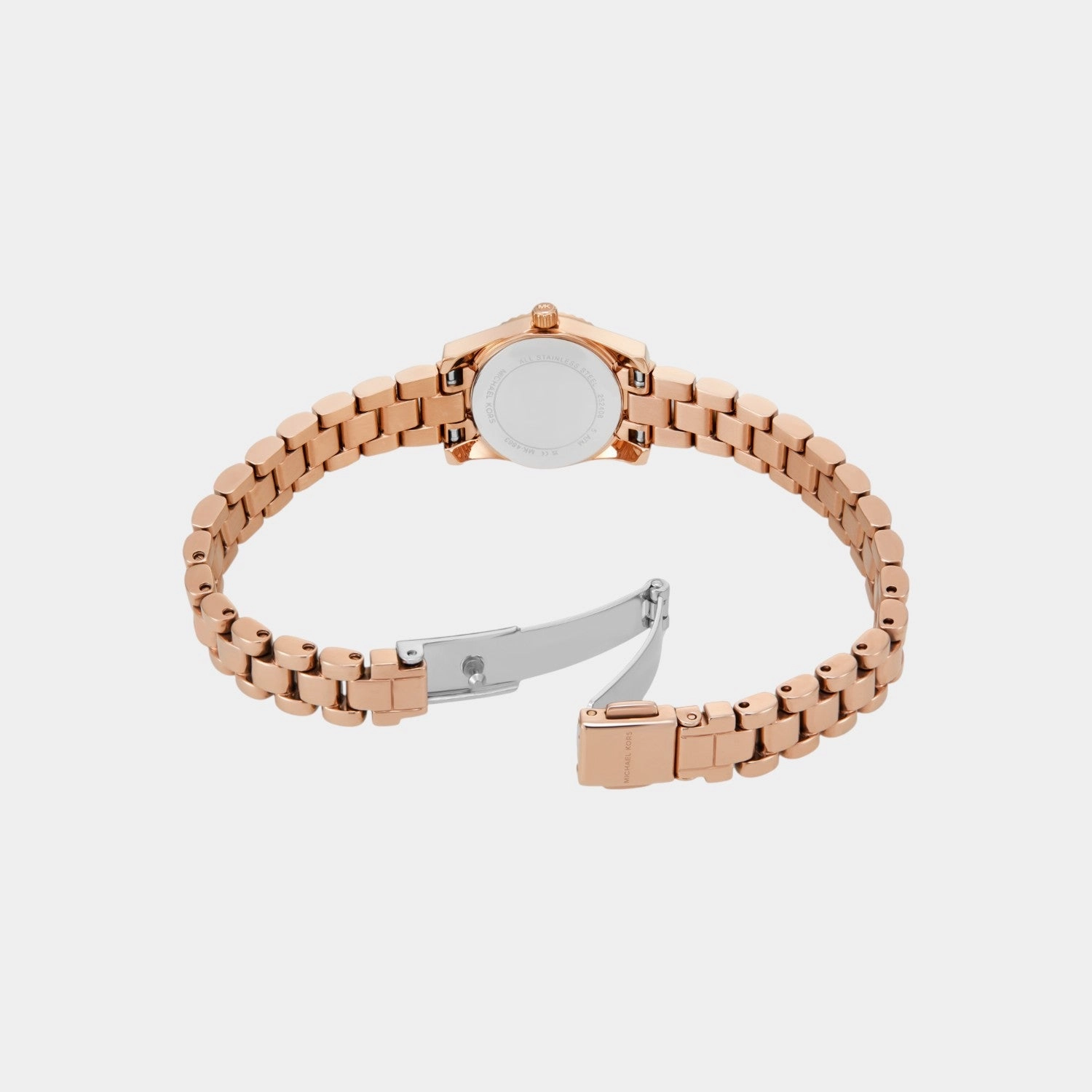 Women Quartz Rose Gold Dial Analog Stainless Steel Watch MK4863