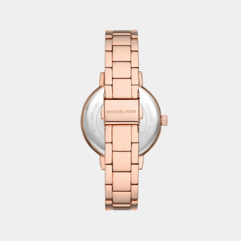 Women Quartz Rose Gold Dial Analog Stainless Steel Watch MKO1052