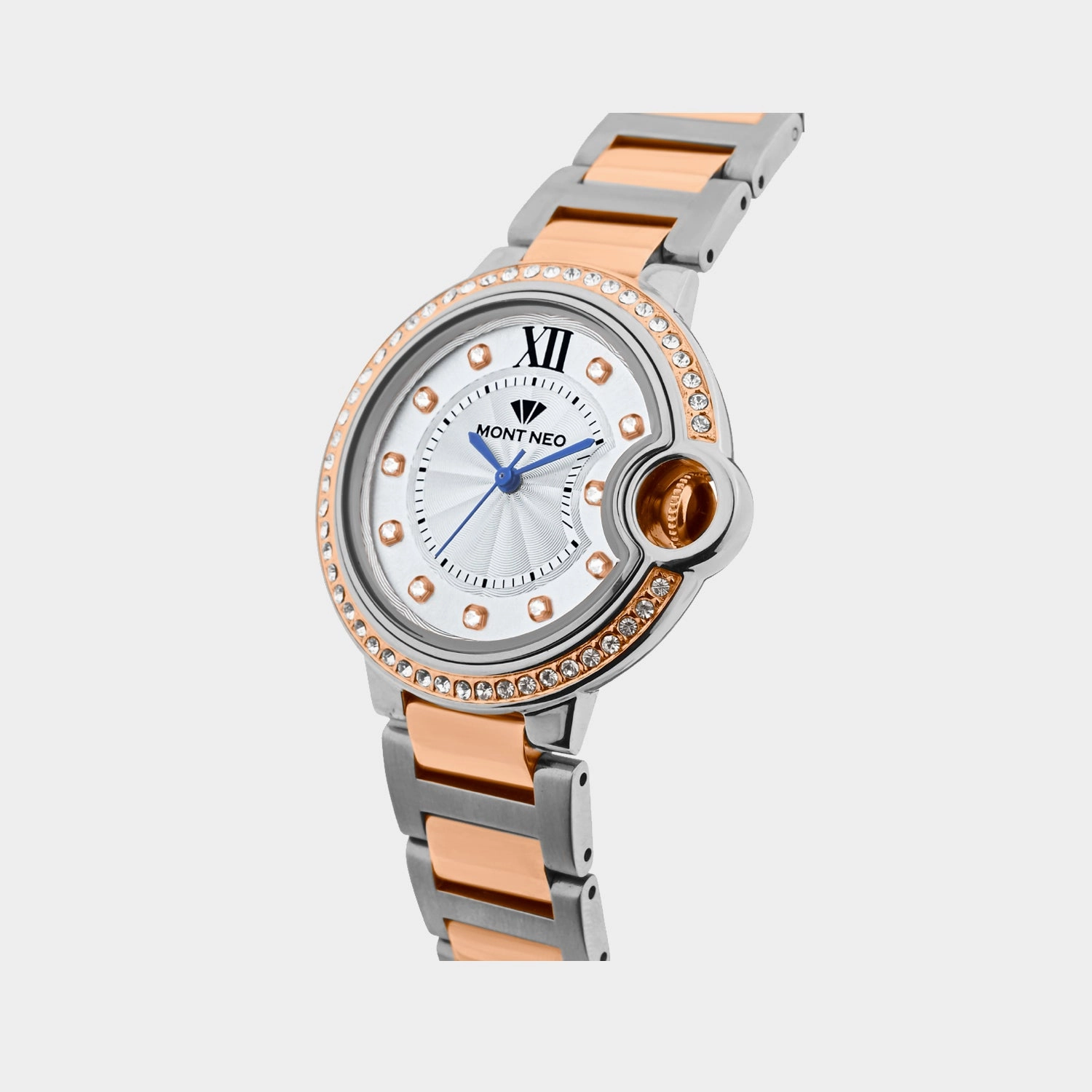 Women Quartz Silver Dial Analog Metal Watch 4510B-M1303