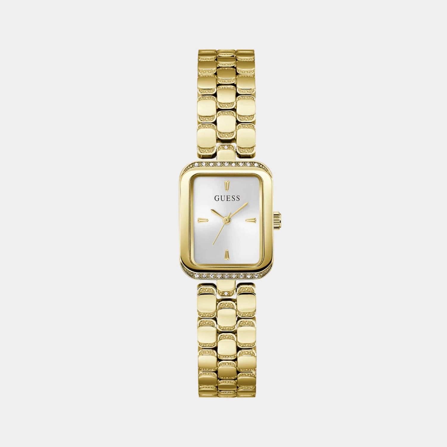 Women Quartz Silver Dial Analog Stainless Steel Watch GW0865L2