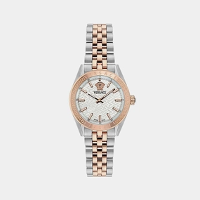 Women Quartz Silver Dial Analog Stainless Steel Watch VE8I00624