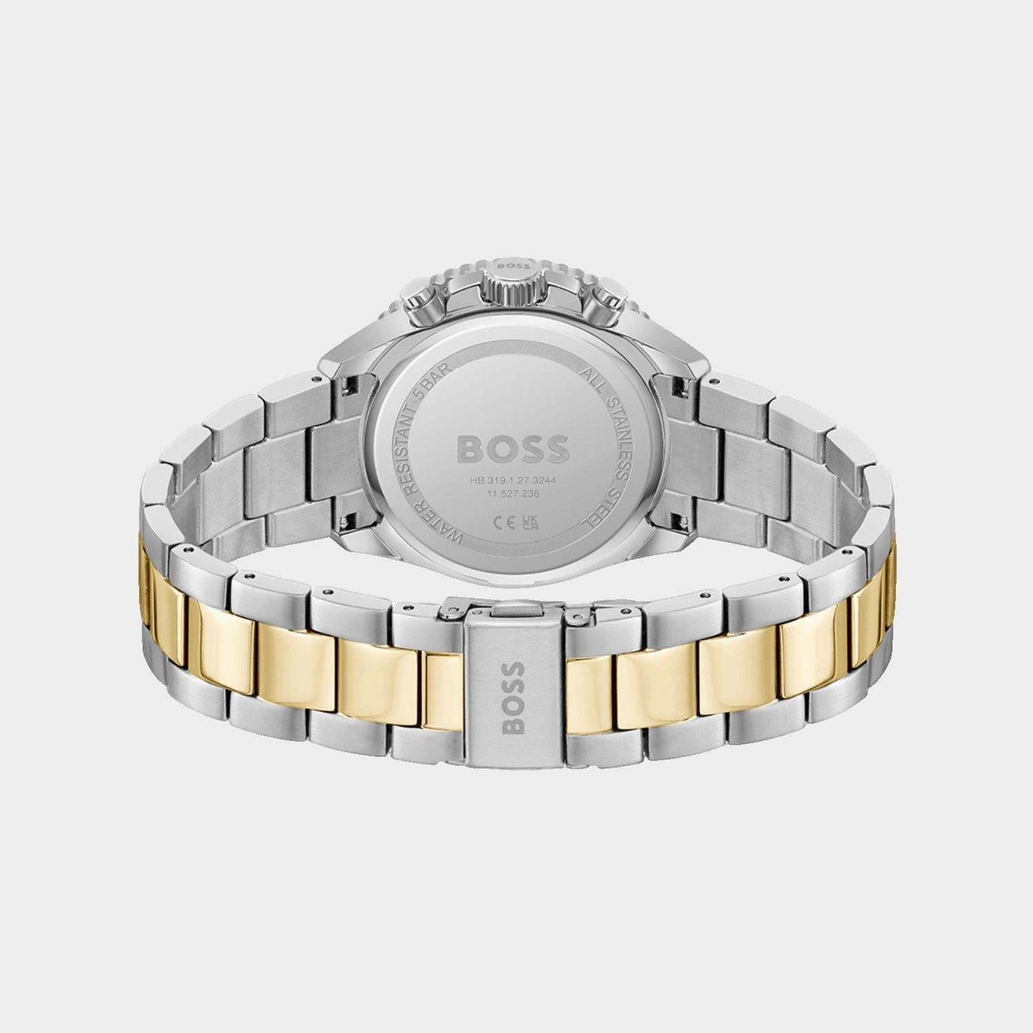 Women Quartz Silver Dial Chronograph Stainless Steel Watch 1502756