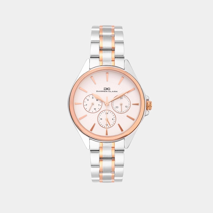 Women Quartz Silver Dial Multi-Function Metal Watch 2010E-M0102
