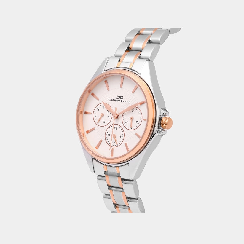 Women Quartz Silver Dial Multi-Function Metal Watch 2010E-M0102