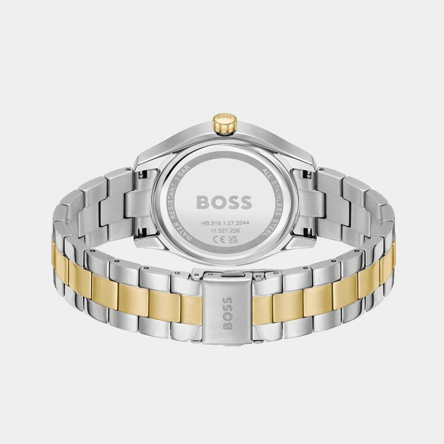 Women Quartz Silver Dial Multi-Function Stainless Steel Watch 1502746