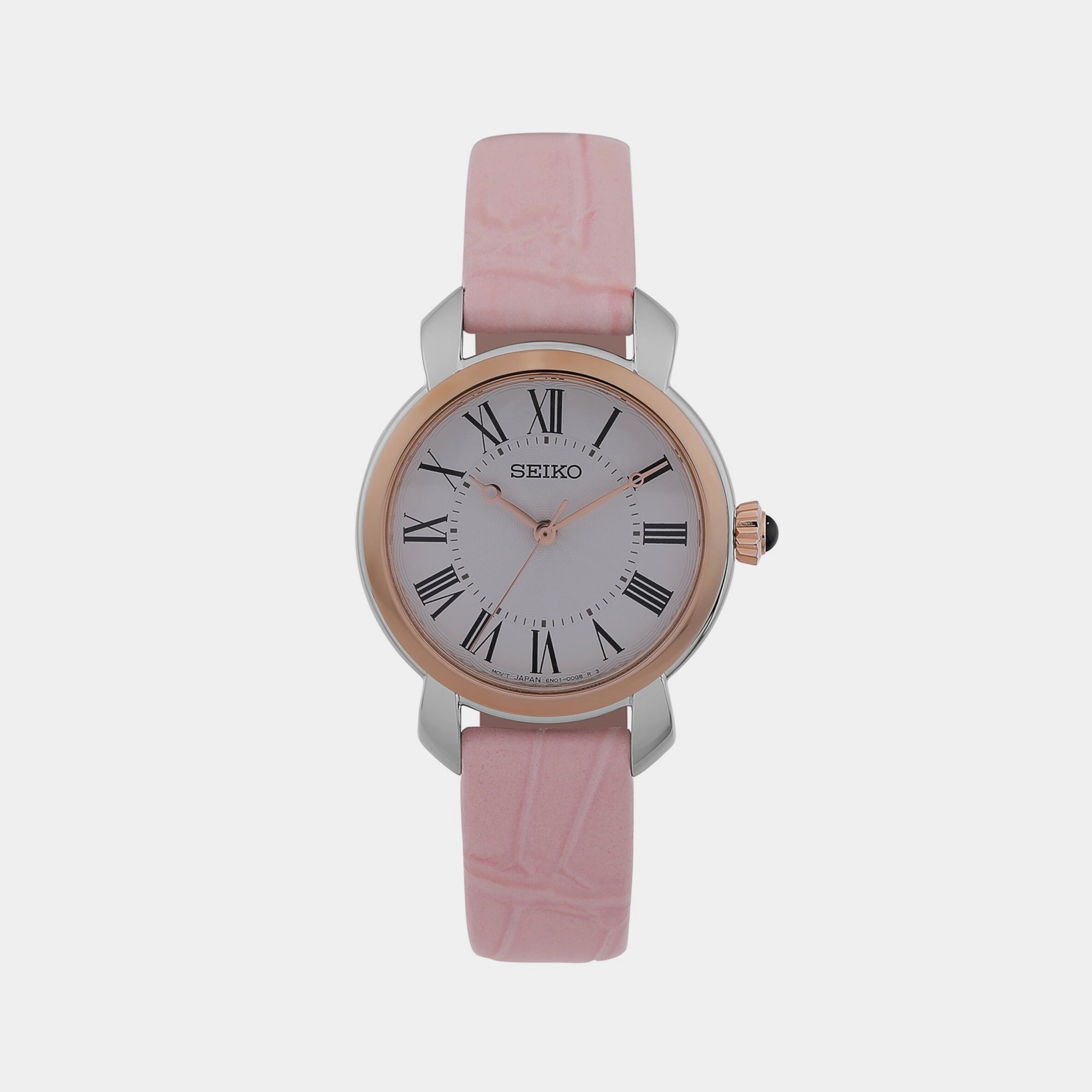 Women Quartz White Dial Analog Leather Watch SUR628P2