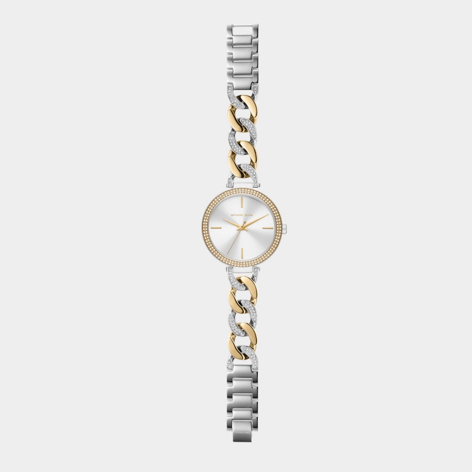 Women Quartz White Dial Analog Stainless Steel Watch MK4633