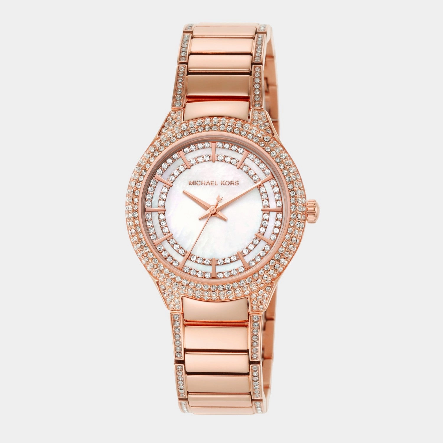 Women Quartz White Dial Analog Stainless Steel Watch MK4656