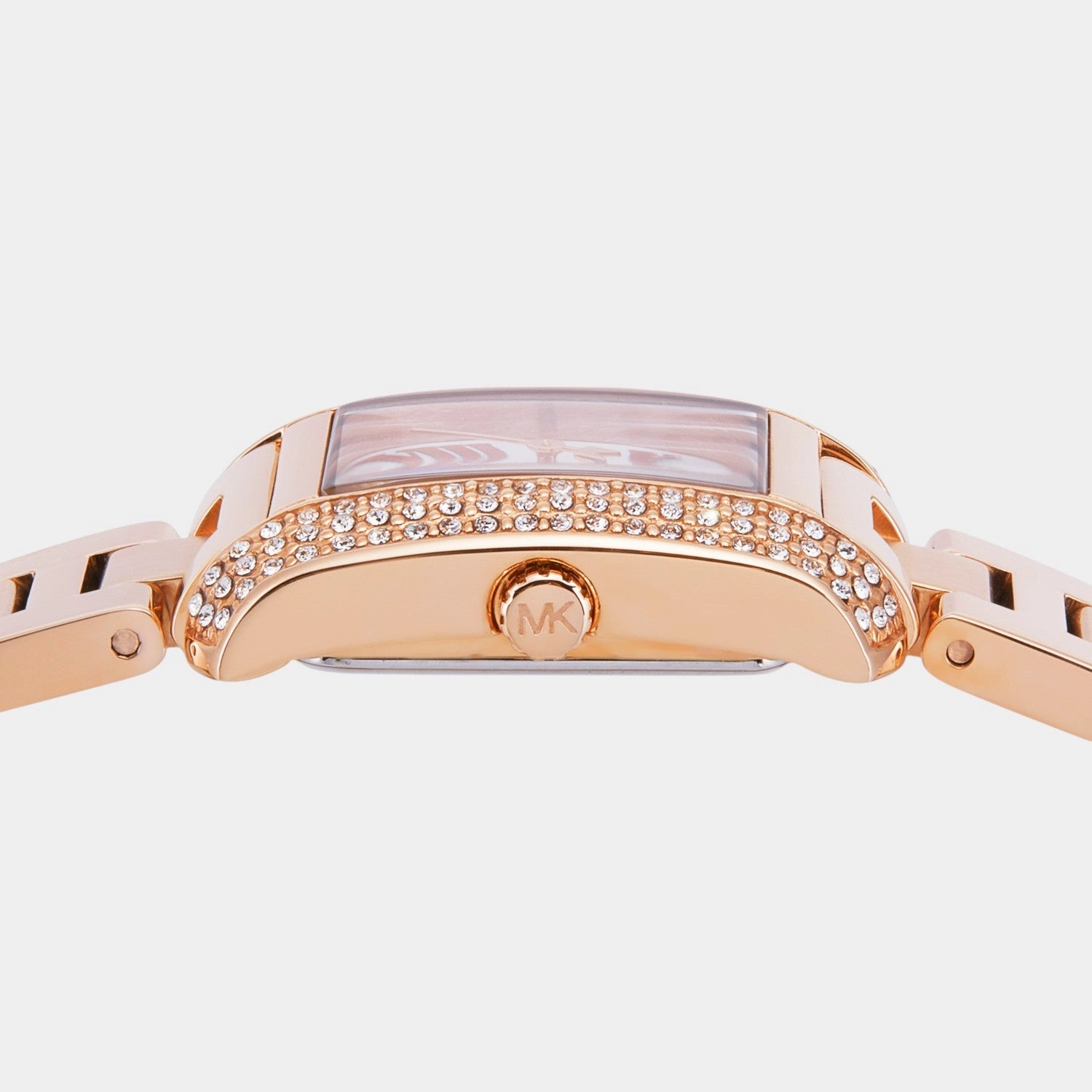 Women Quartz White Dial Analog Stainless Steel Watch MK7512SET