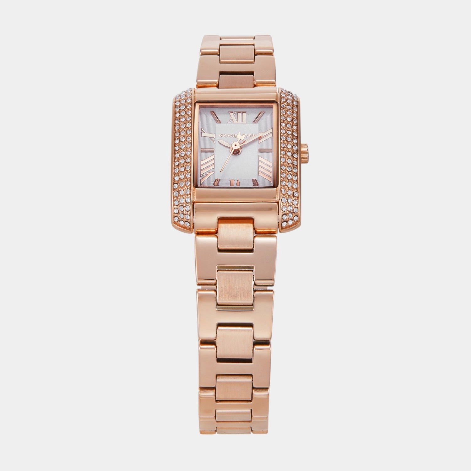 Women Quartz White Dial Analog Stainless Steel Watch MK7512SET