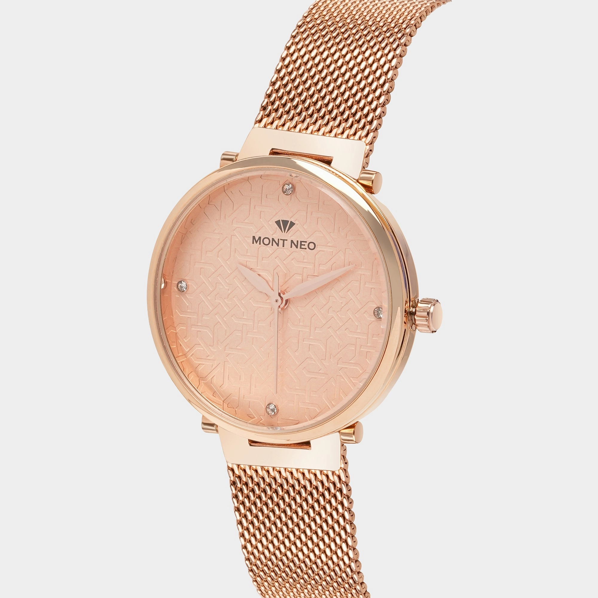 Women Rose Analog Stainless Steel Watch 9006T-B3307